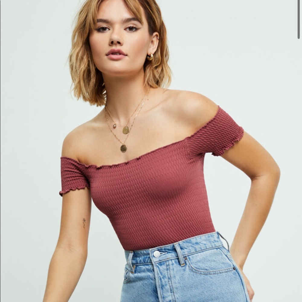 Free People Moulin Ruched Cami Top in Marsala